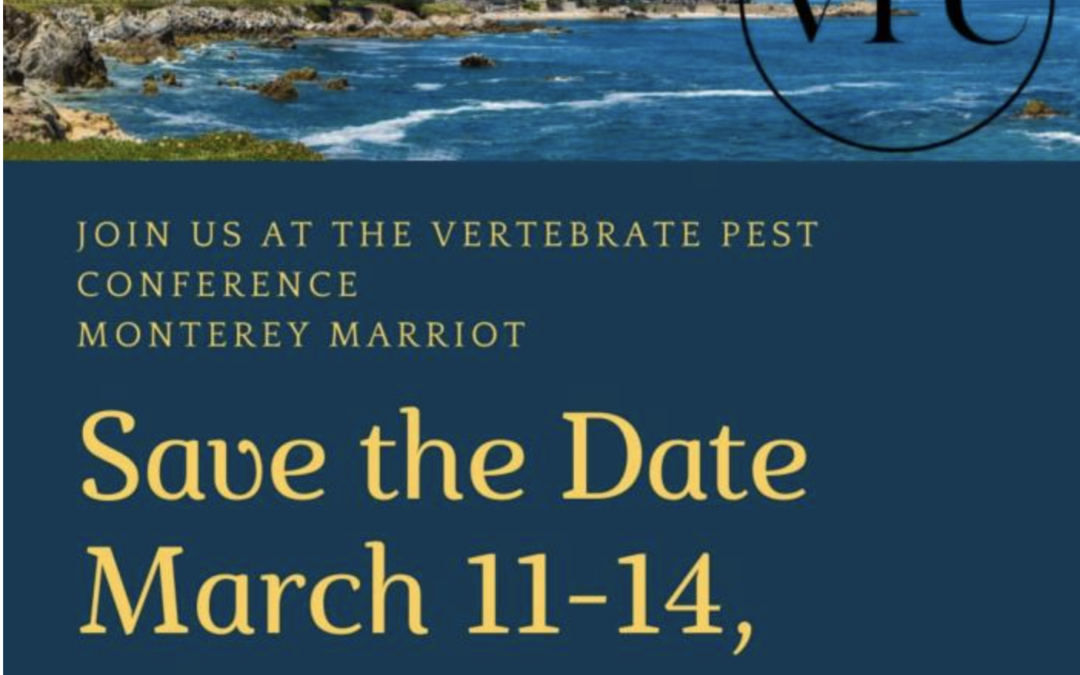 Vertebrate Pest Conference, Mar 11-14 2024